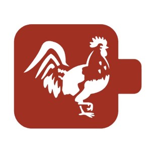 Трафарет М9Фн-035 "Петух" Event Design, 9х9 см